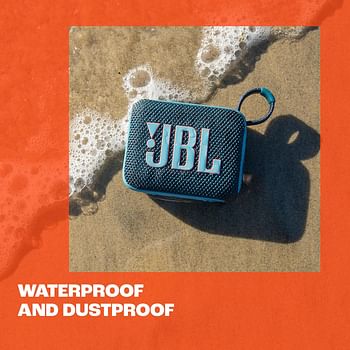 JBL Go 4 - Ultra-Portable Waterproof and Dustproof Bluetooth Speaker Big Pro Sound with punchy bass 7-Hour Built-in Battery Made in part with recycled materials - Purple