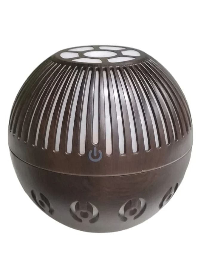 Ultrasonic Aroma Diffuser Humidifier with LED Light in Ball Shape-(Multicolour)