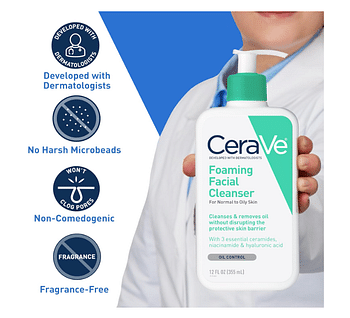 CeraVe Foaming Facial Cleanser, 562 ml