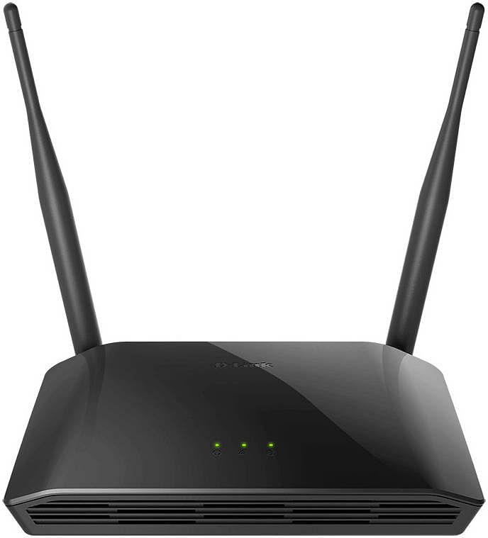 جهاز توجيه لاسلكي D-Link N300 تقنية IEEE 802.11n/g، يدعم إعداد Wi-Fi المحمي، منفذ WAN واحد من نوع Base-T ومنفذ LAN 4 من نوع Base-T، هوائيان خارجيان ثابتان،  DIR-615 - أسود