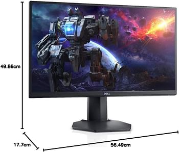 Dell S2421HGF 24 Inch Full HD (1920x1080) Gaming Monitor, 144Hz, TN, 1ms, AMD FreeSync Premium, NVIDIA G-SYNC Compatible, DisplayPort, 2x HDMI