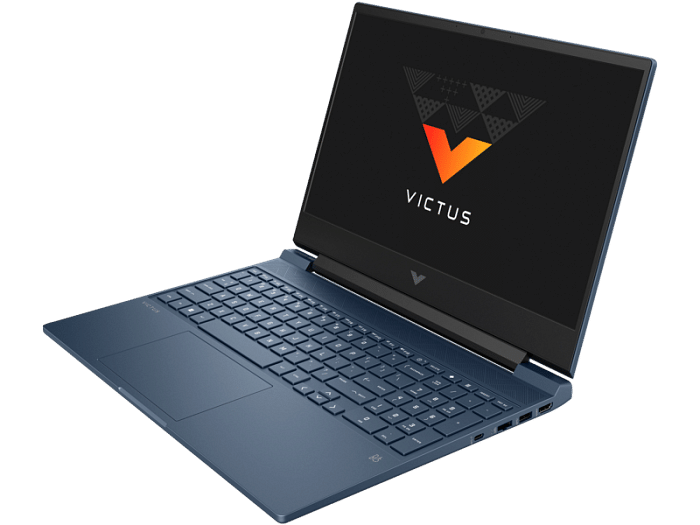 لاب توب اتش بي للألعاب فيكتوس 15-fa1051ne كمبيوتر محمول للألعاب HP Victus 15-fa1051ne  i5-13420H 8 كور - 8 جيجا رام DDR4 - تخزين 512 جيجا اس اس دي - RTX2050 4 جيجا - 15.6 فل اتش دي IPS 144 هرتز - دوس -لوحة المفاتيح العربية/الإنجليزية إضاءة خلفية  - أزرق