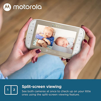 Motorola Baby Monitor 5” Video Baby Monitor Two Camera Set (VM50G-2)