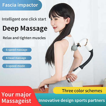 Massage Gun Deep Tissue – Handheld Percussion Massager with Display Screen, 12MM Portable Muscle Pain Relief for Back, Neck, Waist – 3 Modes & 6 Speeds Random color