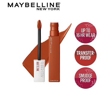 Maybelline New York Super Stay Matte Ink Liquid Lipstick, 135 Globe Trotter