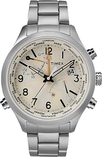 Timex Men's Multi dial Quartz Watch with Stainless Steel Strap TW2R43400 Bracelet - Silver