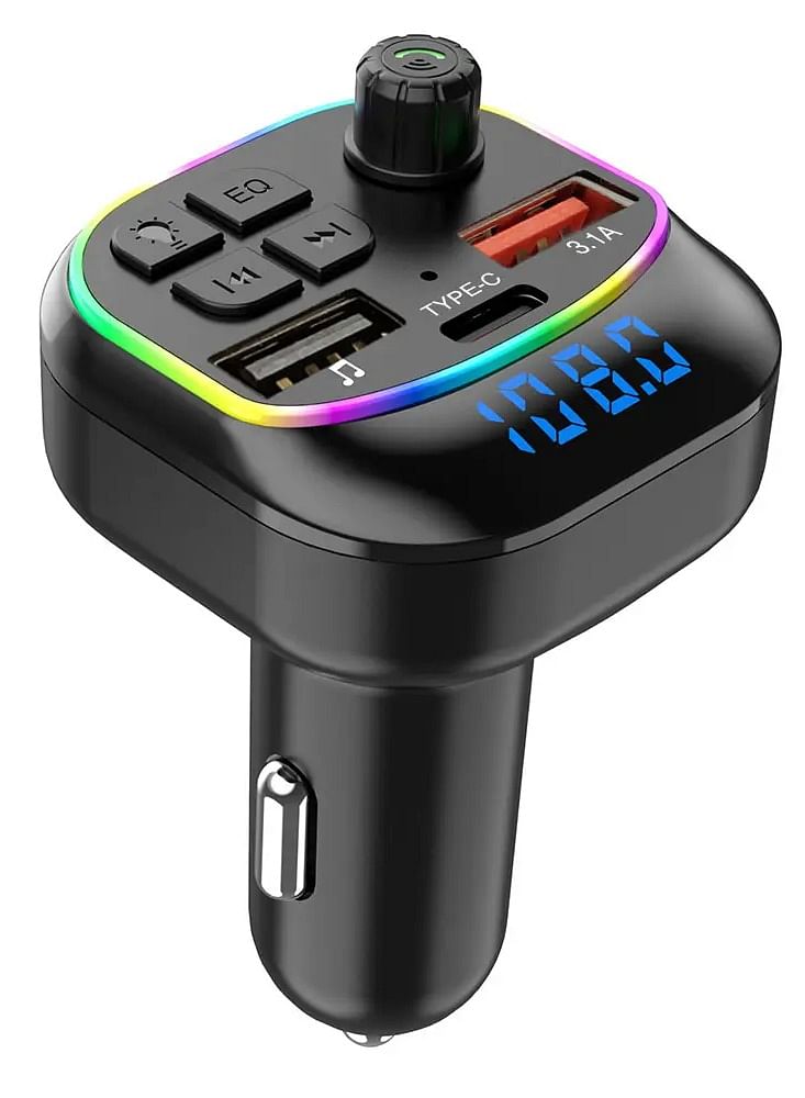 BO-X11 BT5.3 FM Transmitter Car MP3 Player Dual USB fast charger Handsfree call Car kit FM modulator with LED light