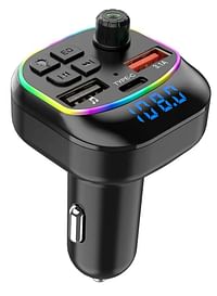 BO-X11 BT5.3 FM Transmitter Car MP3 Player Dual USB fast charger Handsfree call Car kit FM modulator with LED light