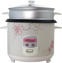 Super General 3 Liter Electric Rice Cooker ‎SGRC-30W - White