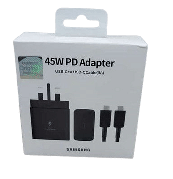 Original Samsung Galaxy S23/S24 +/Ultra 45Watt USB-C Super Fast Charger & Cable