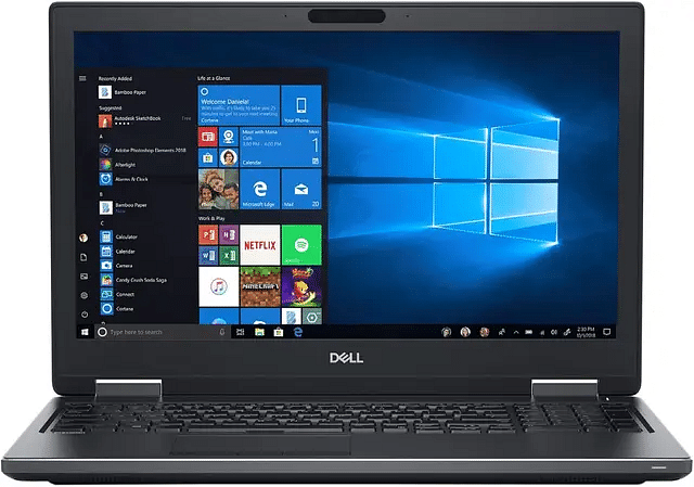 Dell Precision 7530 15.6 Inches Core i5 8th Generation Windows 10 Pro Wi-Fi 4GB VGA 512 SSD - 16GB RAM - Black