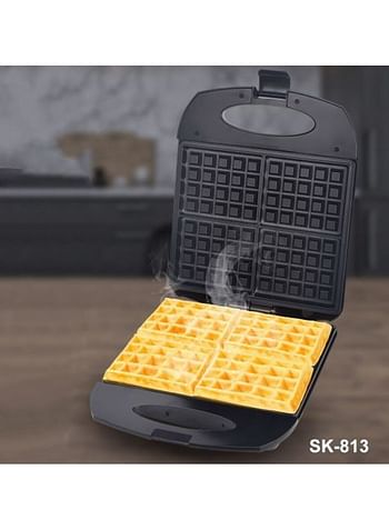 Sokany (SK-813) Waffle Maker 4 Chip - 1400W - Black