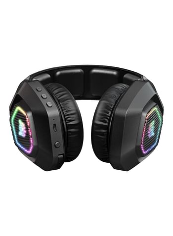 ONIKUMA B100 2.4G Wireless Bluetooth 5.3 Wired Over-ear Headset RGB Light E-sports Gaming Headphone