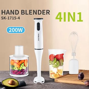 Sokany Hand blender 4 in 1 SK-1715-4