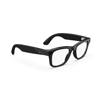 Rayban Meta Wayfarer Sunglasses Shiny - Black / Clear