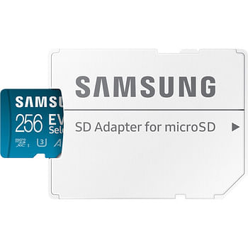 Samsung Micro SD Memory Card 256GB Evo Select With Adapter 160MB/S (MB-ME256SA/AM)