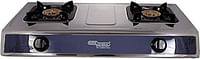 Super General Table Top Cooker With 2 Gas Burner SGB02SS - Silver