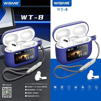 WISME WT-8 Smart Airpods smart noise cancellation, powerful 260 mAh battery, Android and iOS