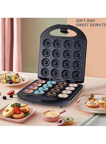 SOKANY SK-08002 1400W Donut Maker, Mini Doughnut Maker for 16 Mini Doughnuts, Non-Stick Coating, Automatic Temperature Control