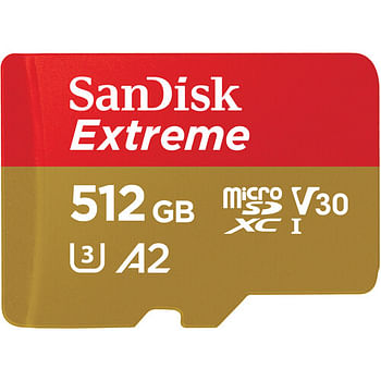 SanDisk Micro SD Extreme Memory Card 190MB/S 512GB With Adapter