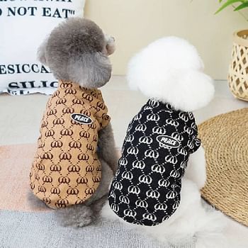 Hong Pet Love Check Sweater Vest Small - Black