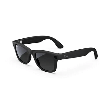 Rayban Meta Wayfarer Smart Sunglasses Matte Black Polar Gradient Graphite