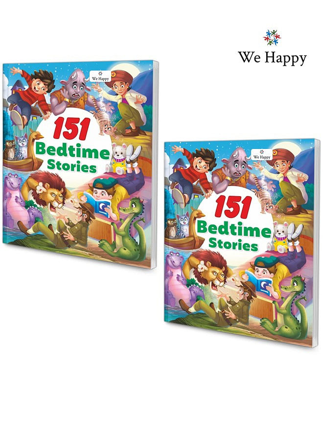 151 Bedtime Stories Book Creative Learning and Educational Toy (Pack of 2)