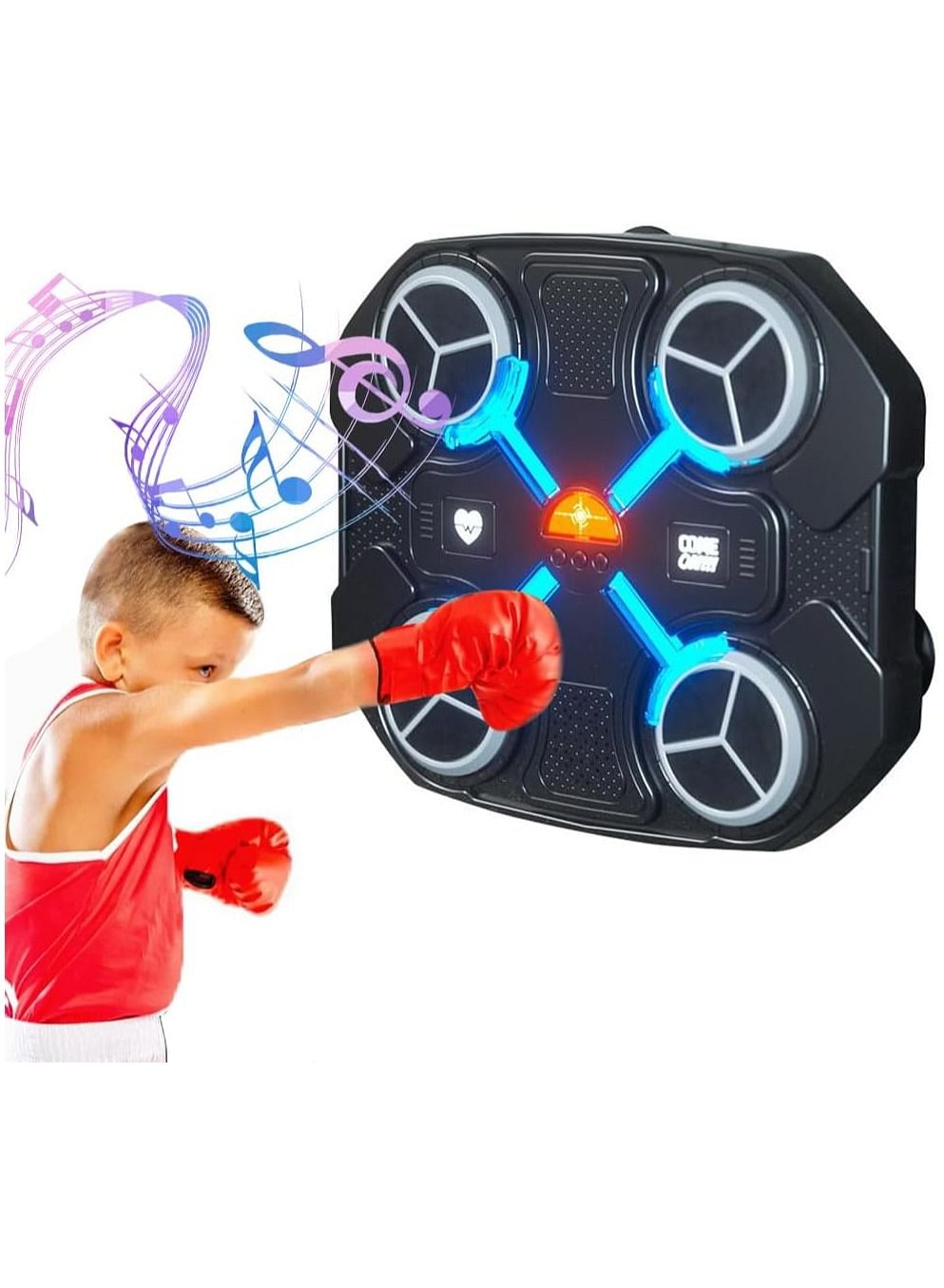 Music Boxing Machine, Smart Bluetooth Boxing for Kids, Wall Mounted Smart Bluetooth Music Boxing Trainer, Home Workout Boxing Target Machine for Adult Kids