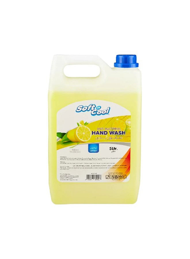 Soft n Cool Hand Wash Liquid Lemon 5L Antibacterial Moisturizing Hand Soap