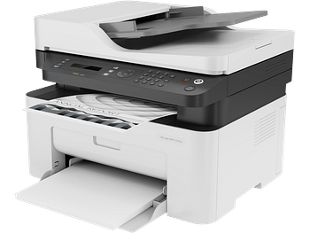 طابعة HP متعددة الوظائف MFP 137fnw - طباعة، نسخ، مسح ضوئي، فاكس طابعة للأعمال الصغيرة والمتوسطة -  بالأبيض والأسود