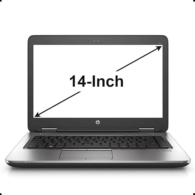 HP ProBook 640 G2 14 Inch 6th Generation Windows 10 Pro Business Laptop Intel Core i7-6600U Webcam USB 3.0 Type-C Wi-Fi VGA DP ITB SSD - 8GB RAM DDR4 - Grey