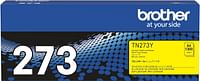 خرطوشة حبر برذر الأصلية TN273Y ذات الإنتاجية القياسية باللون الأصفر، تطبع ما يصل إلى 1300 صفحة